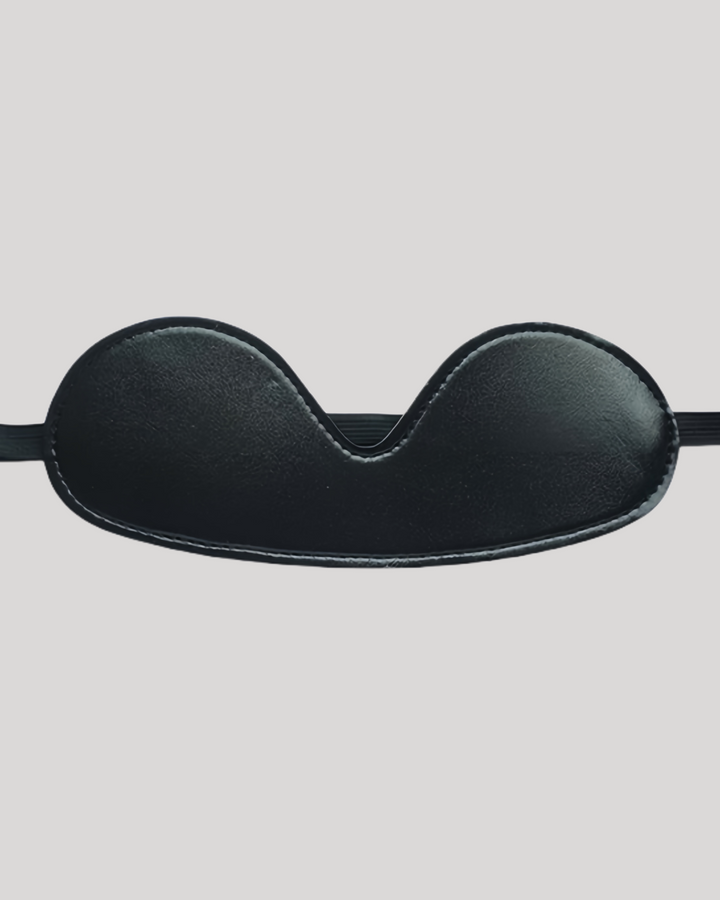Black curved adult blindfold for sensory deprivation